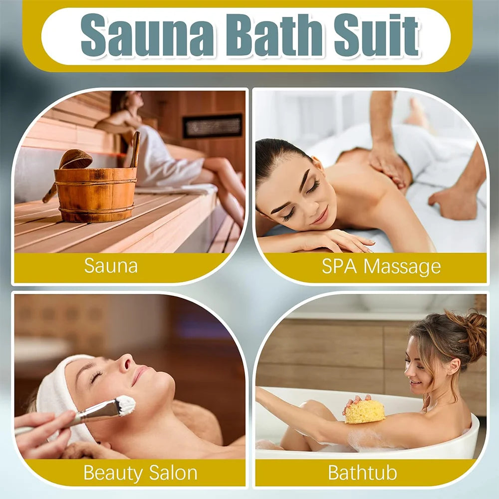 20 PCS Disposable Body Wrap PE Sauna Bath Suit Plastic Body Far Infrared Sauna Wrap for Women Men Spa Bathtub Weight Loss Detox